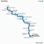 Chennai Metro Map Route to Airport