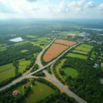 Proposed Location of Chennai's Second Airport in Thiruporur