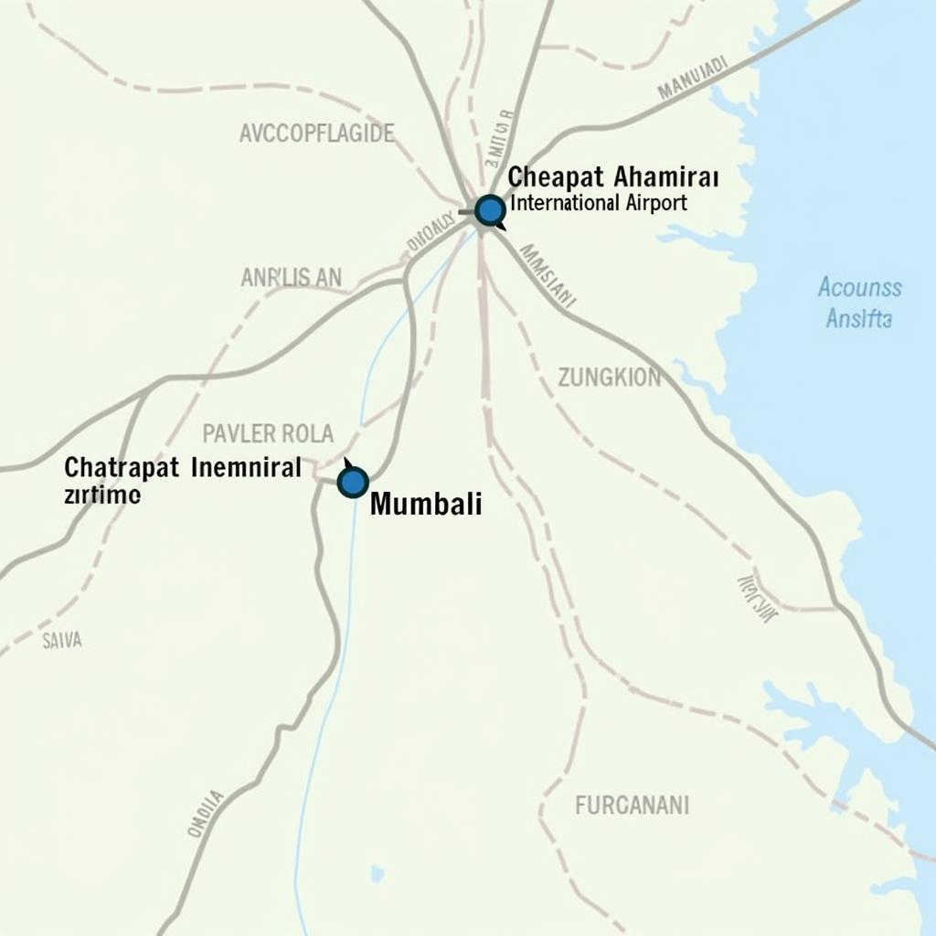 Chhatrapati Shivaji Maharaj International Airport Location Map