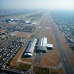 Delhi Airport Aerial View