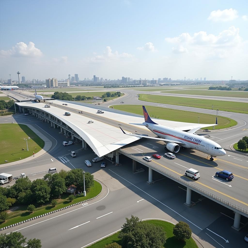 Delhi Airport Elevated Taxiway System