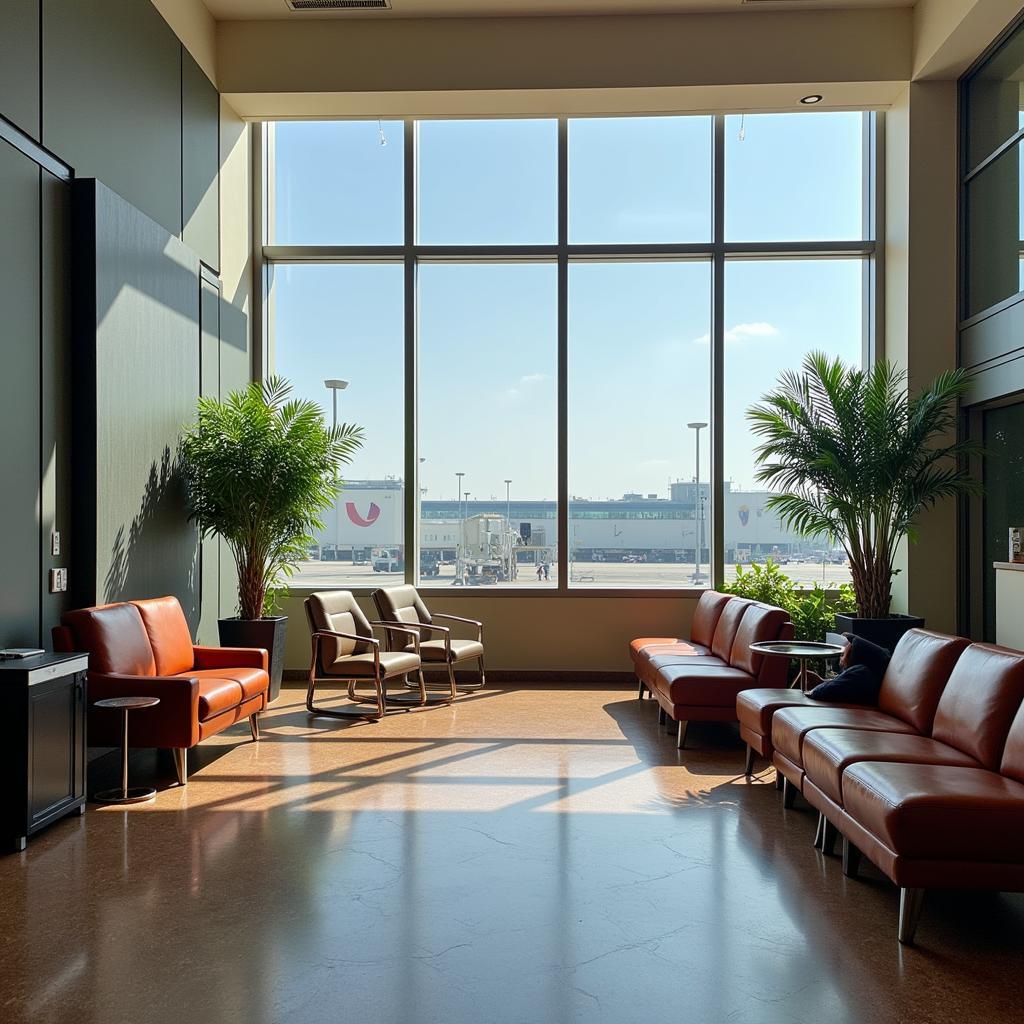 Delhi Airport Indoor Waiting Area