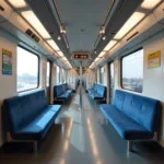 Delhi Airport Metro Express Train Interior