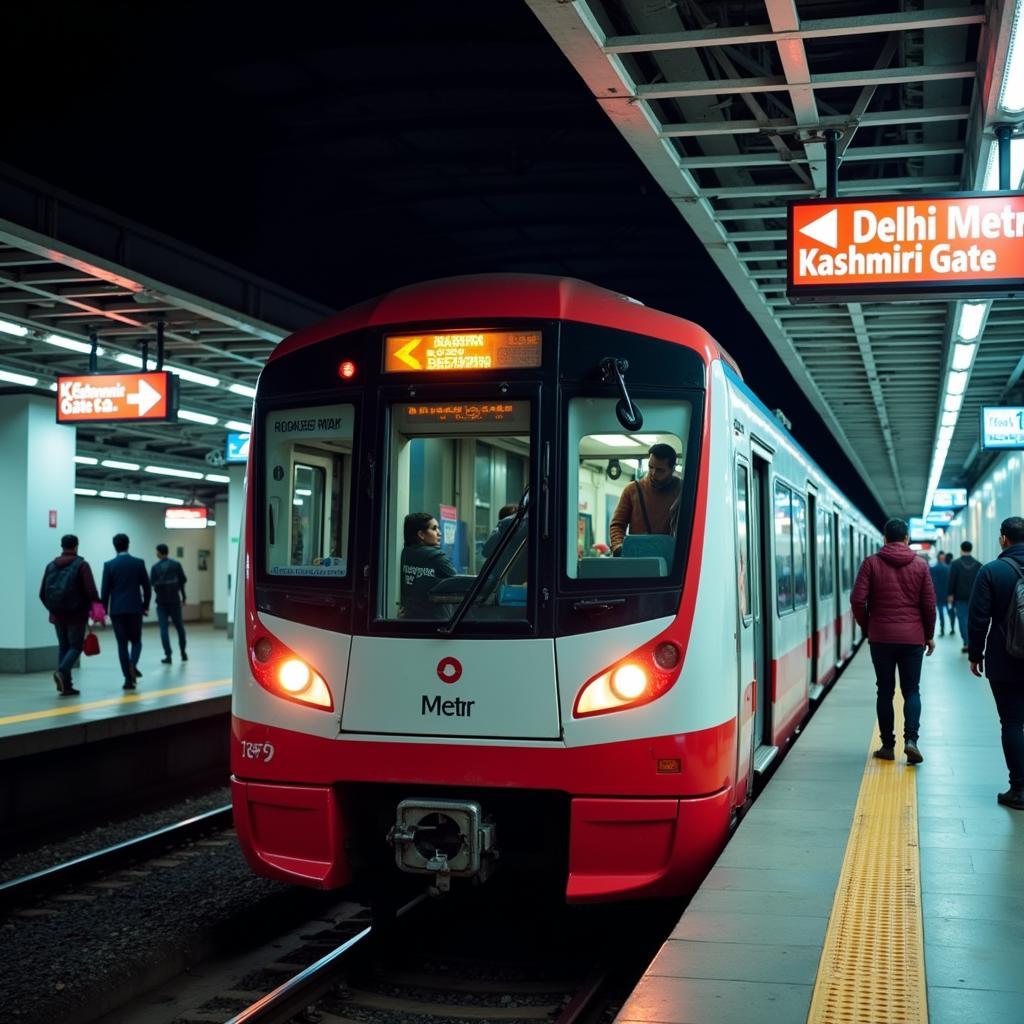 Delhi Metro from Airport to Kashmiri Gate