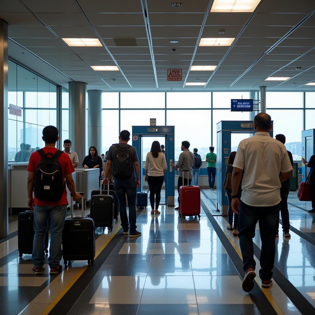 Delhi Airport Security Check