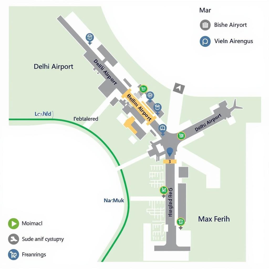 Delhi Airport Terminal Map