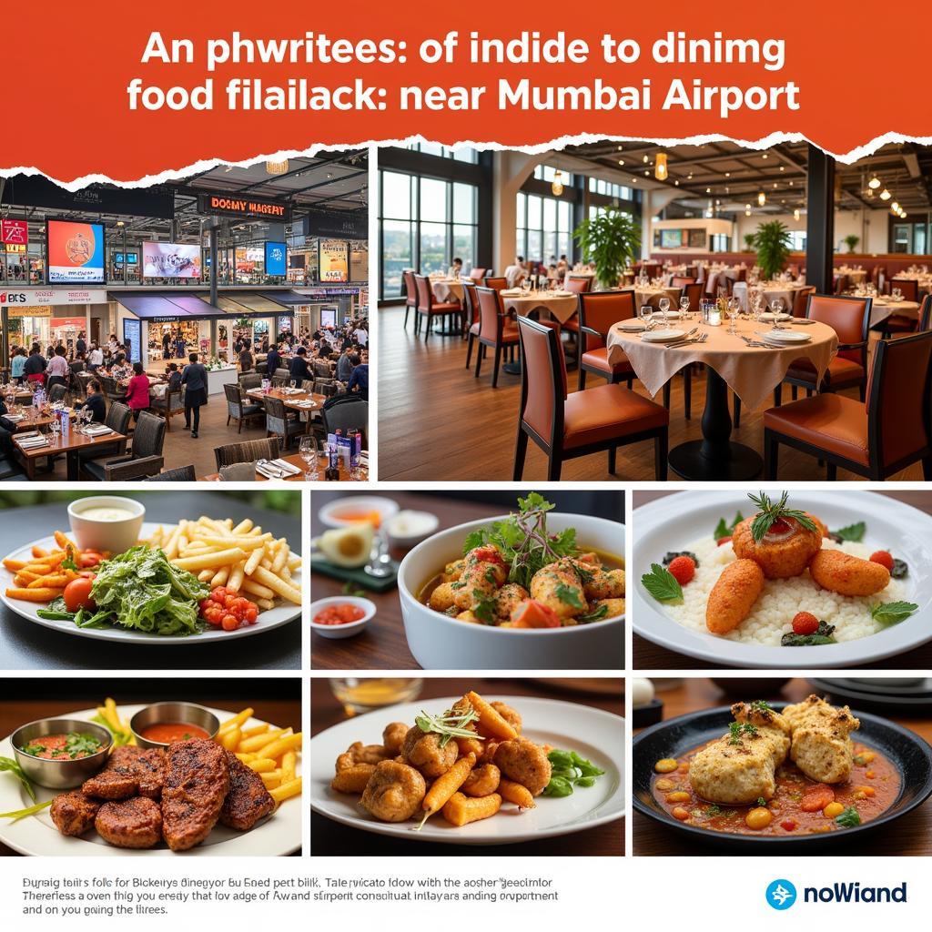 Diverse dining options at Mumbai Airport catering to various budgets and tastes, from quick bites to luxurious fine dining.