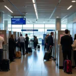 England Airport Security Checkpoint