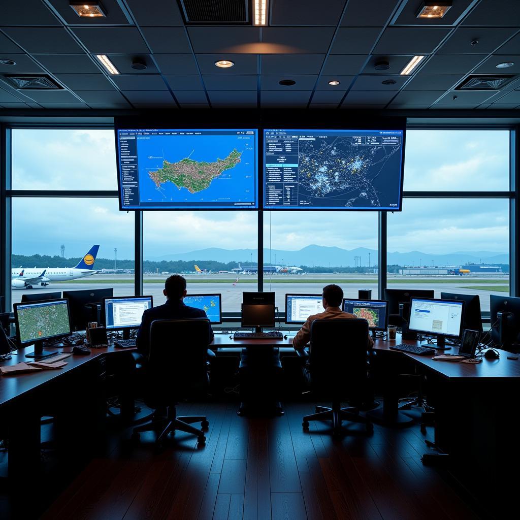 Flight Information Display System (FIDS) in a Brazilian Airport Control Room