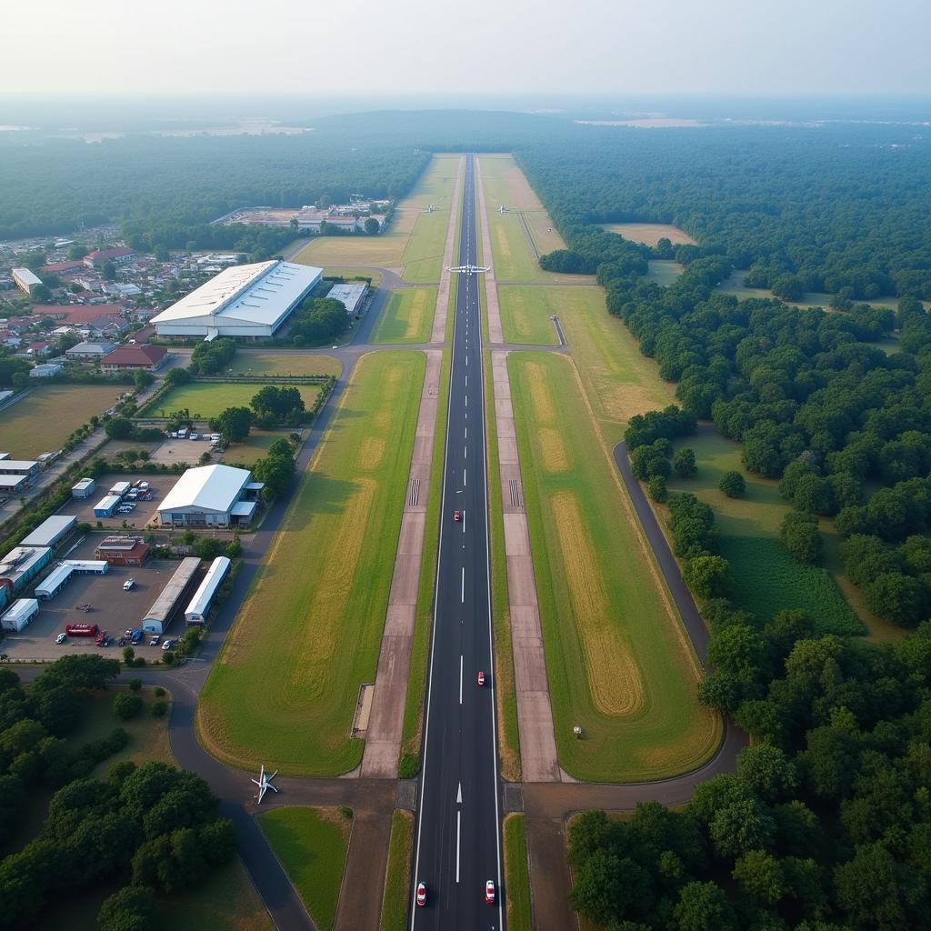 Aerial View of Gaya Bihar Airport