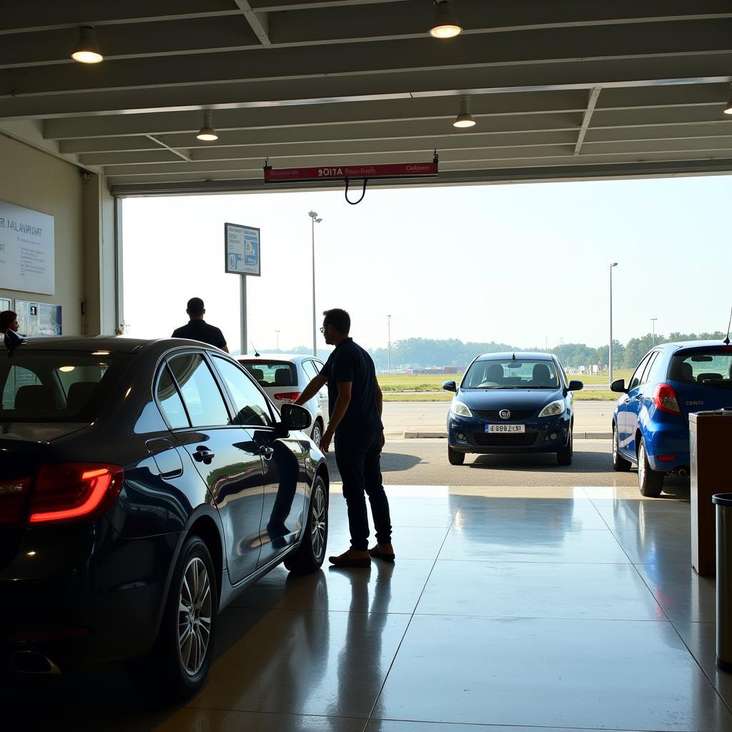 Picking up a rental car at Goa Airport