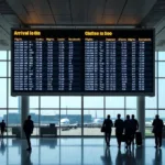 Gwalior Airport Flight Schedule Information Board