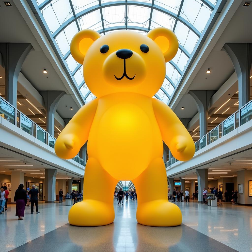 Hamad International Airport Lamp Bear