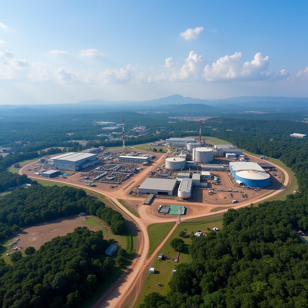 Aerial View of Hosur's Industrial Area