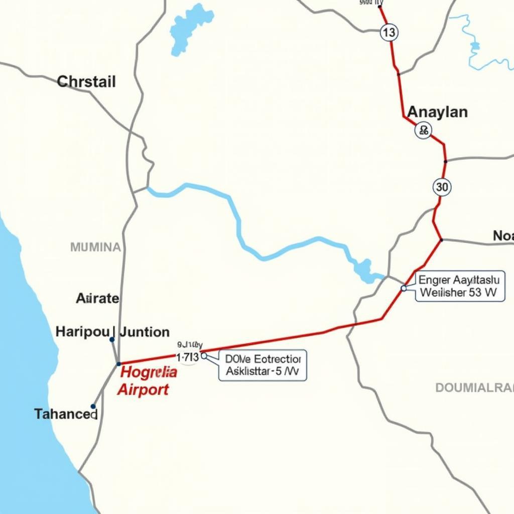 Howrah Junction to Kolkata Airport Map