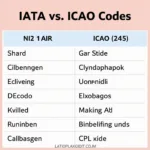 Comparison of IATA and ICAO Airport Codes