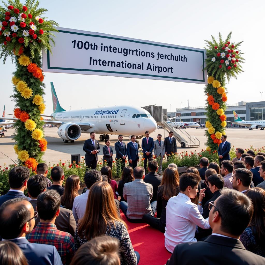 India's 100th International Airport Celebration