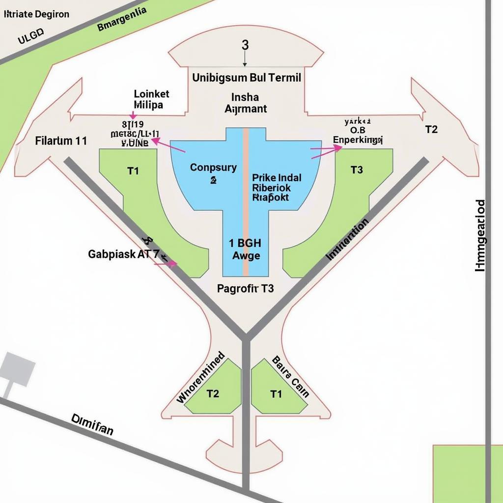 Indira Gandhi International Airport Terminal Map