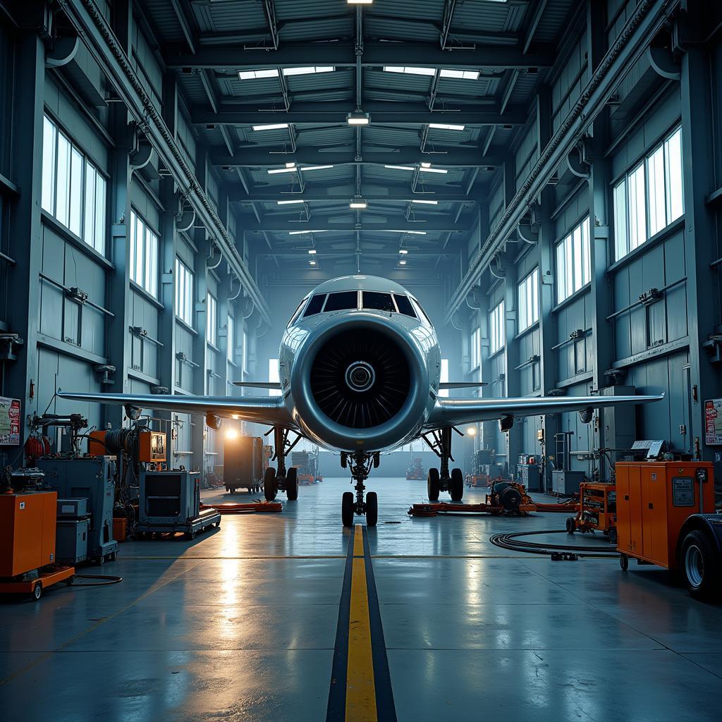 Jet Engine in Airport Operations