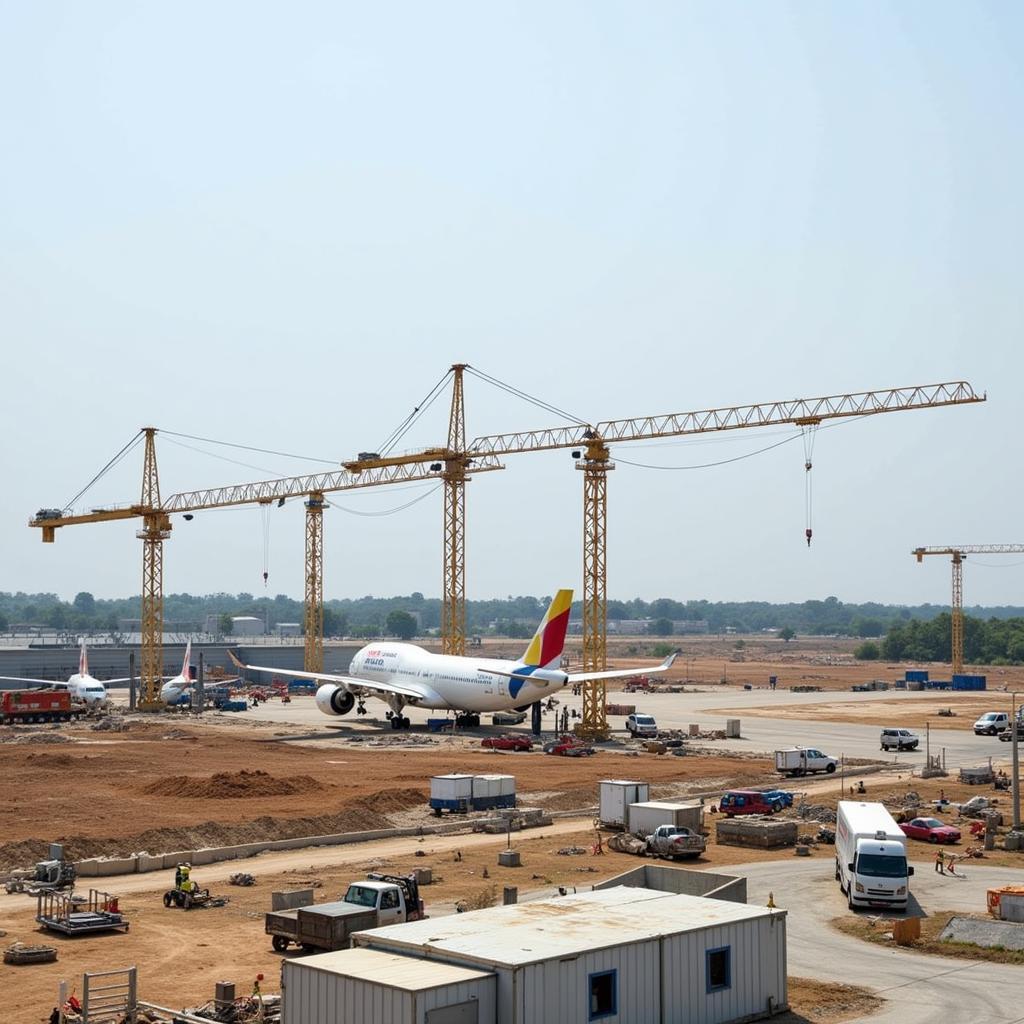 Construction Progress at Jewar Airport