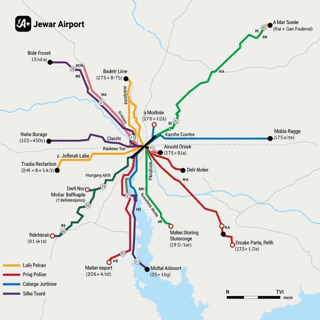 Jewar Airport Metro Route Map Overview