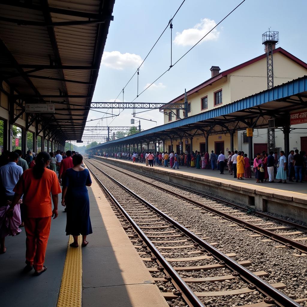 Platform at Kannur Railway Station