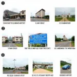 Key landmarks along the Khanapara to Airport route