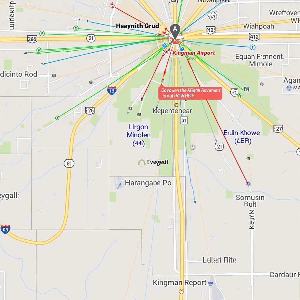 Kingman Airport (KMG) FlightAware Map