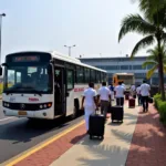 KSRTC Bus Departing from Kochi Airport