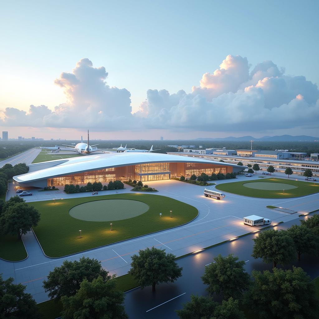 Artist's rendering of the planned Kolhapur Airport expansion