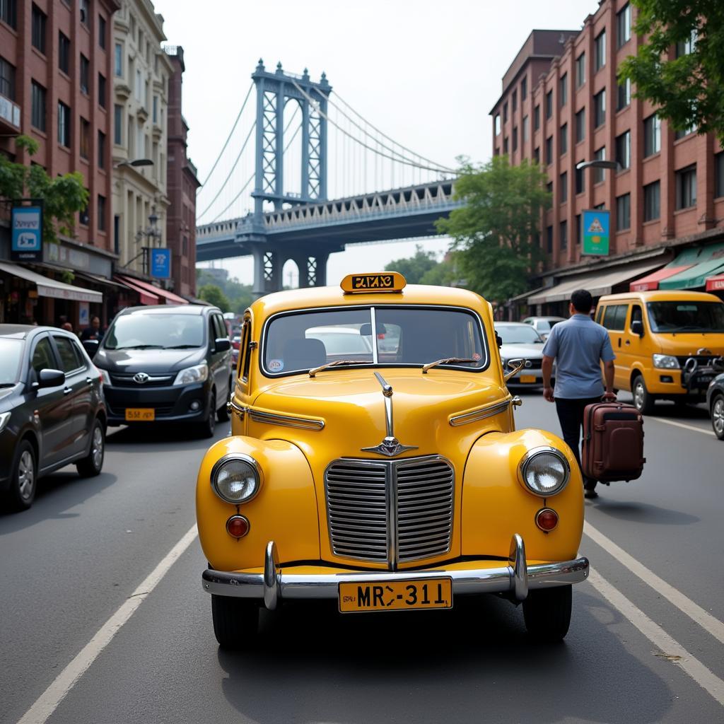 Taxi from Kolkata Airport to Howrah Bridge