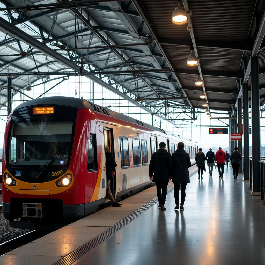 Krakow Airport Train Platform