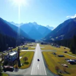 Kullu Manali Airport Aerial View