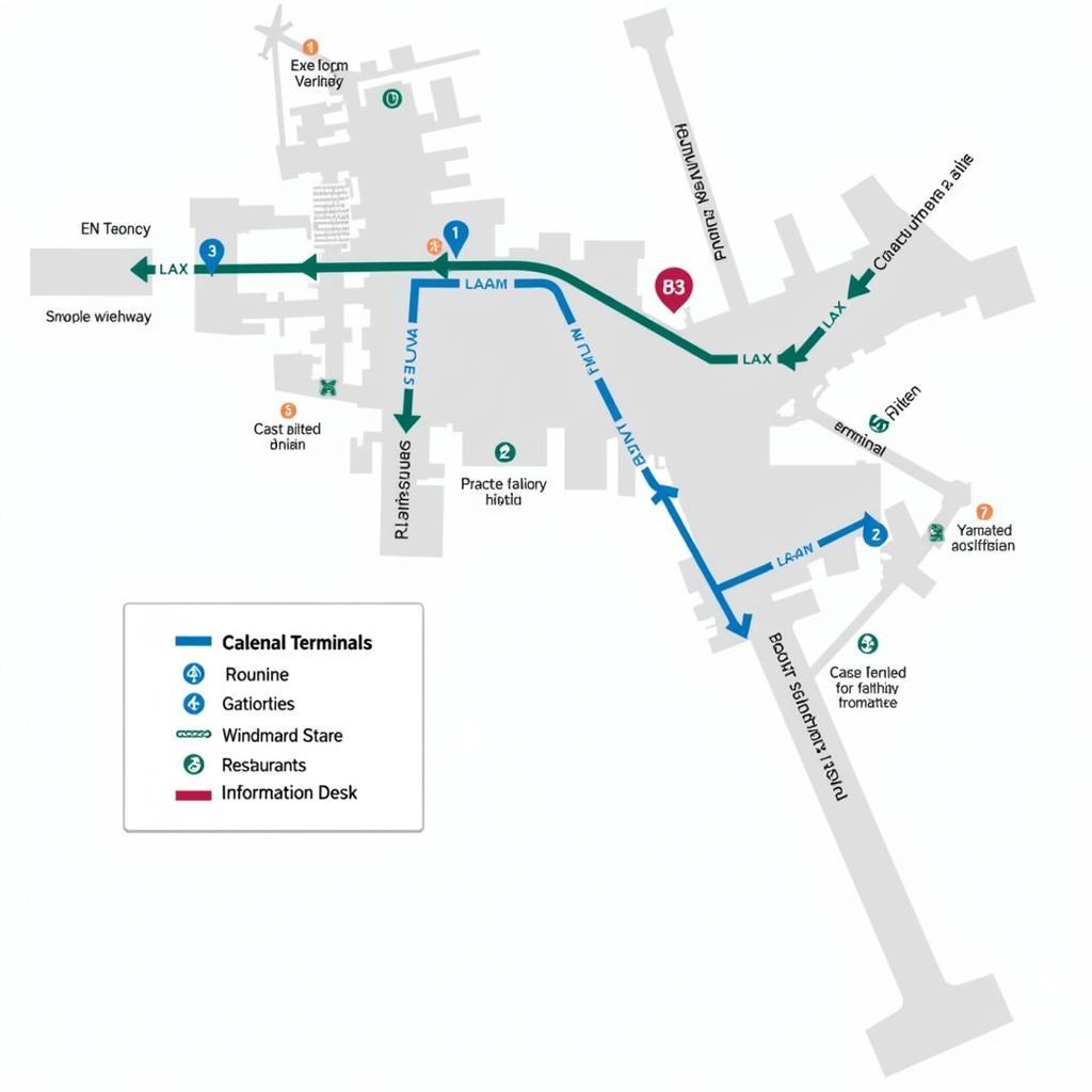 Los Angeles Airport Terminals Map