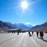 Leh Airport Summer Weather