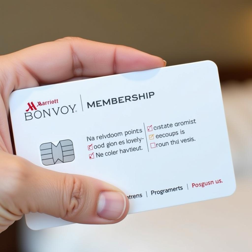 Marriott Bonvoy Membership Card