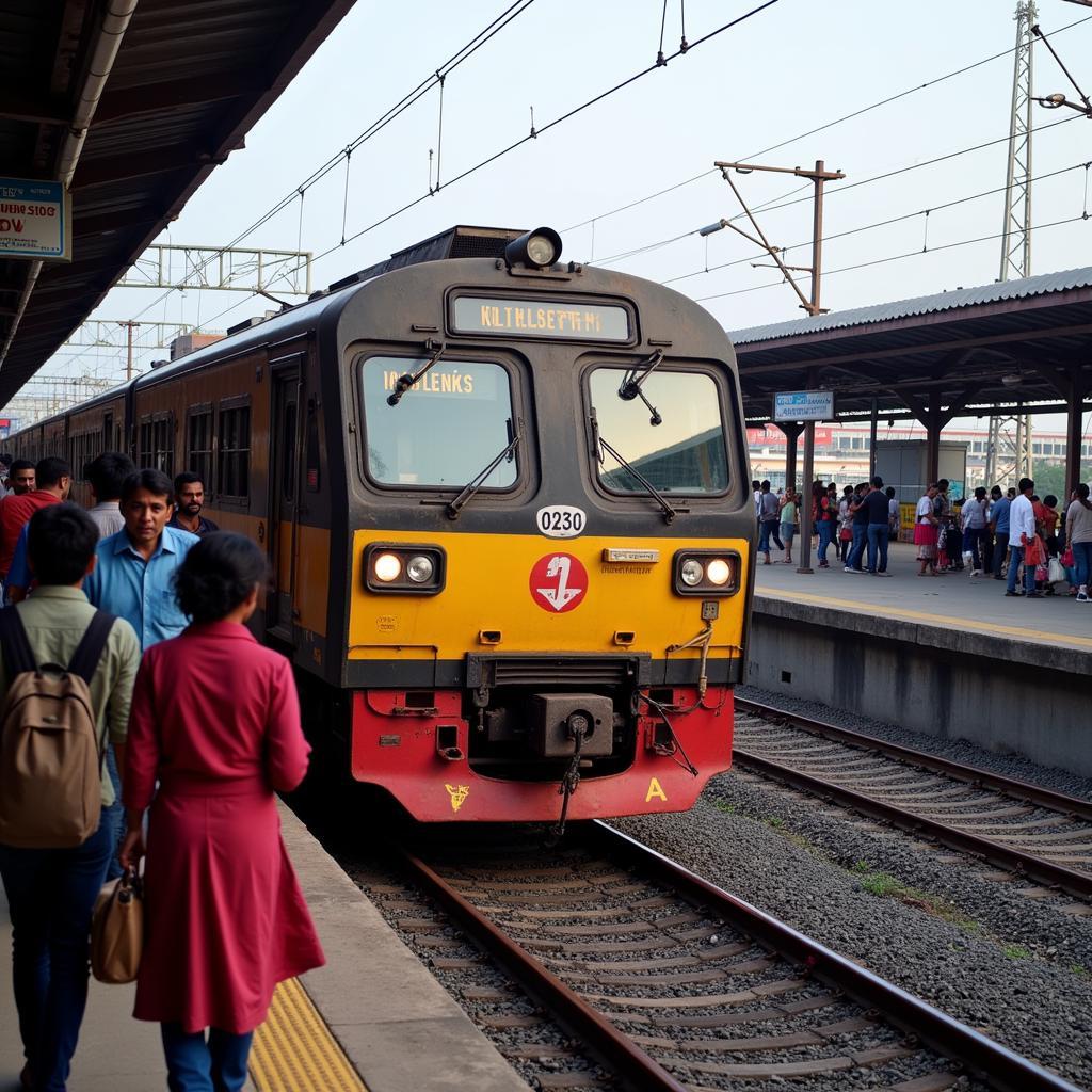 Train journey from Mumbai Airport to Navi Mumbai