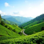 Munnar hill station landscape