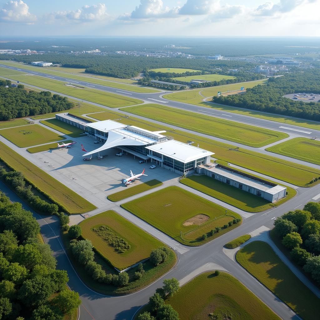 Aerial View of Muzaffarpur Airport