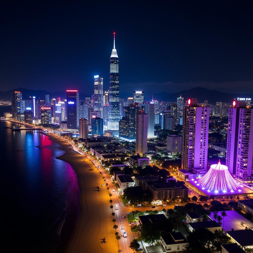 Pattaya Cityscape at Night