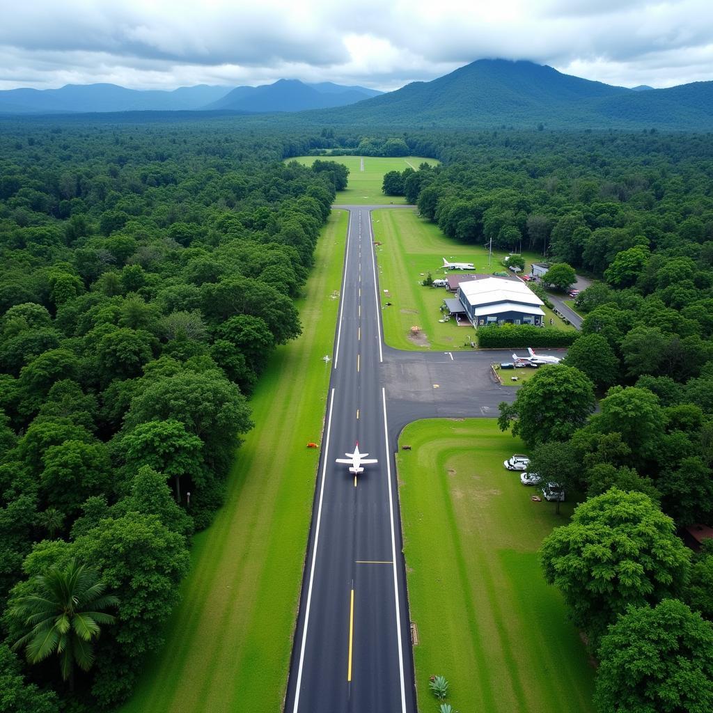 Philippines Regional Airport Aerial View