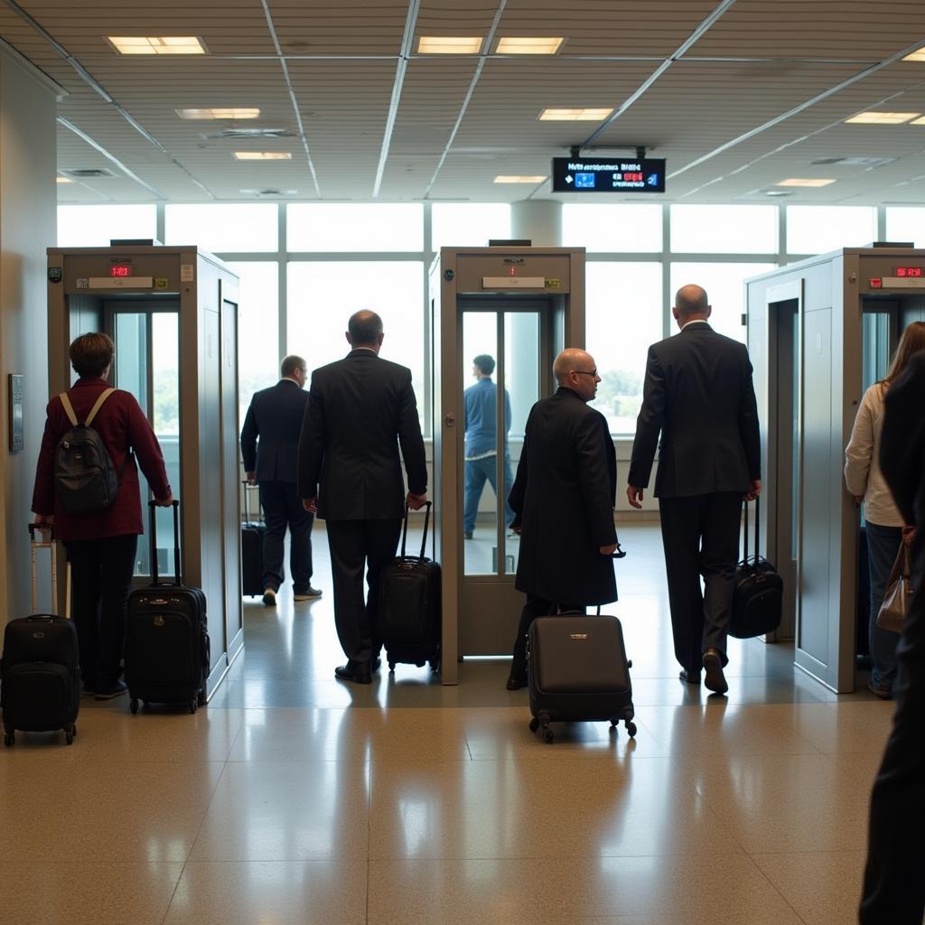 Pre-9/11 Airport Security Checkpoint