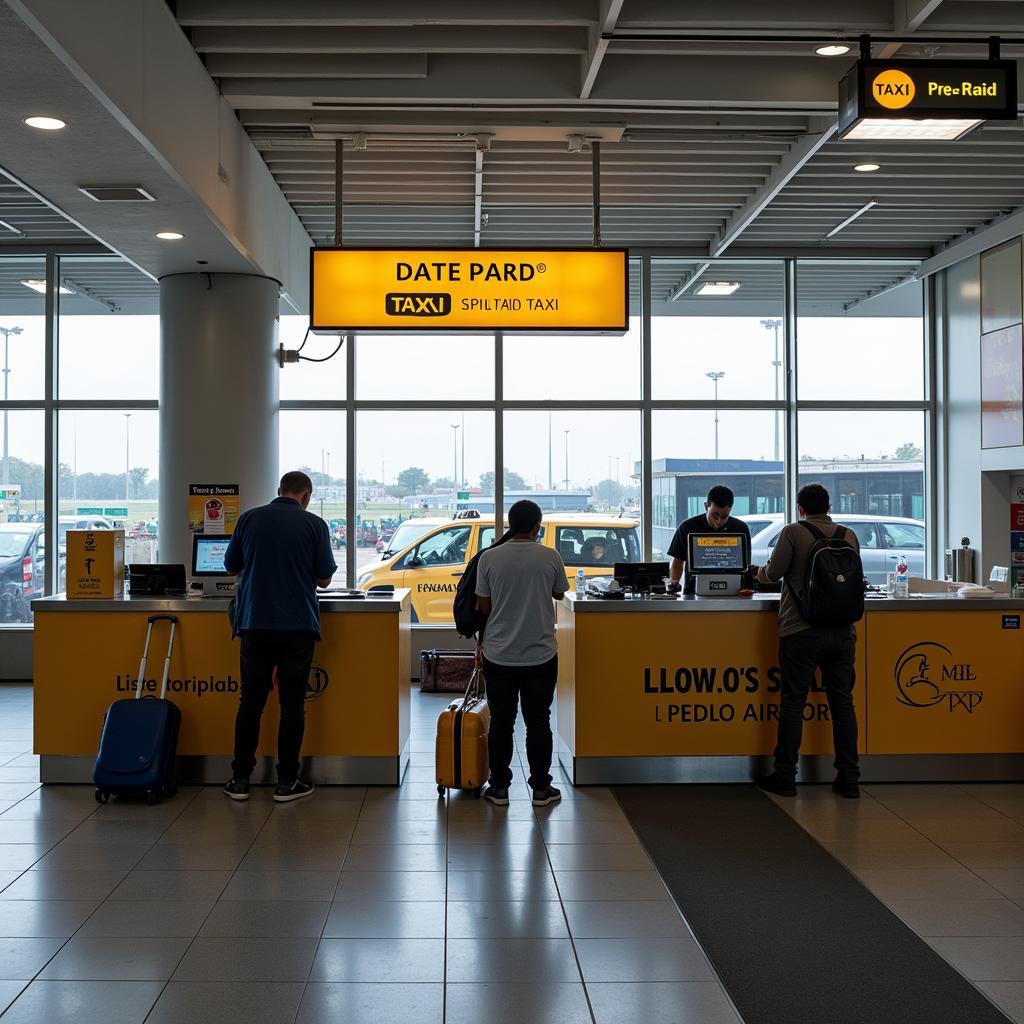 Pre-paid Taxi Counter at Chennai Airport