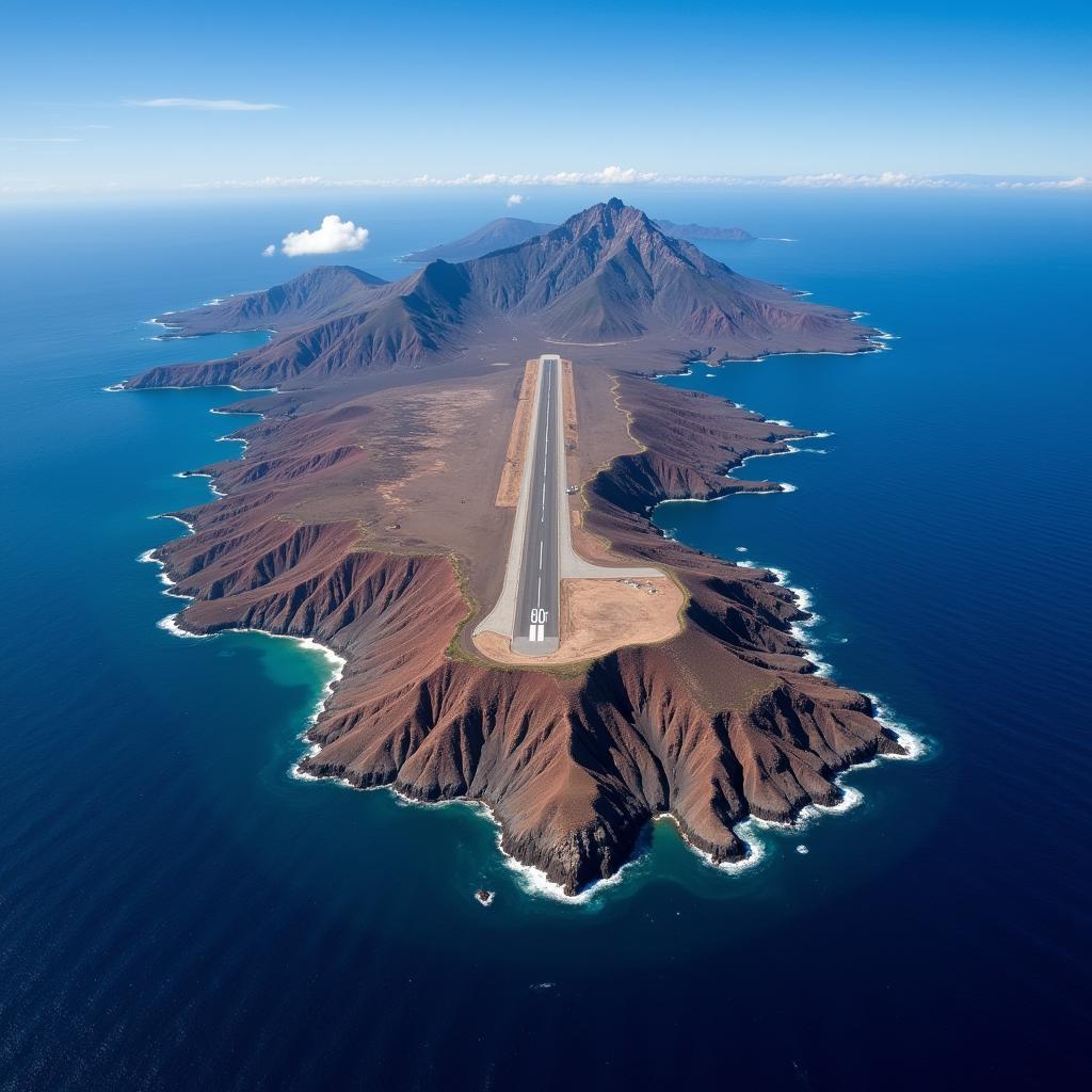 Aerial View of Saint Helena Airport