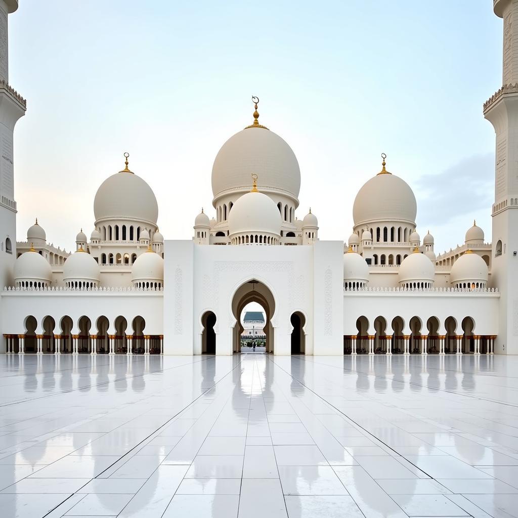 Sheikh Zayed Grand Mosque near Abu Dhabi Airport