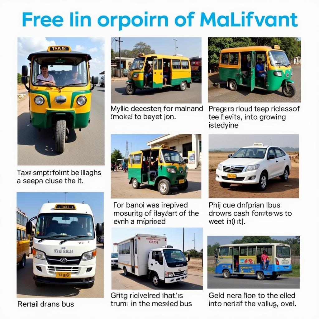 Various transport options available from Chipi Airport to Malvan