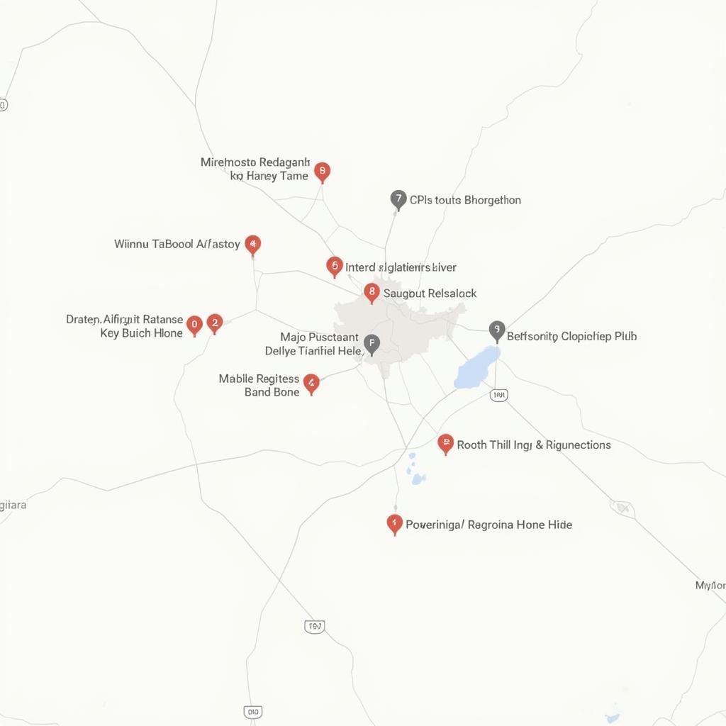 Map of Restaurants near Trichy Airport