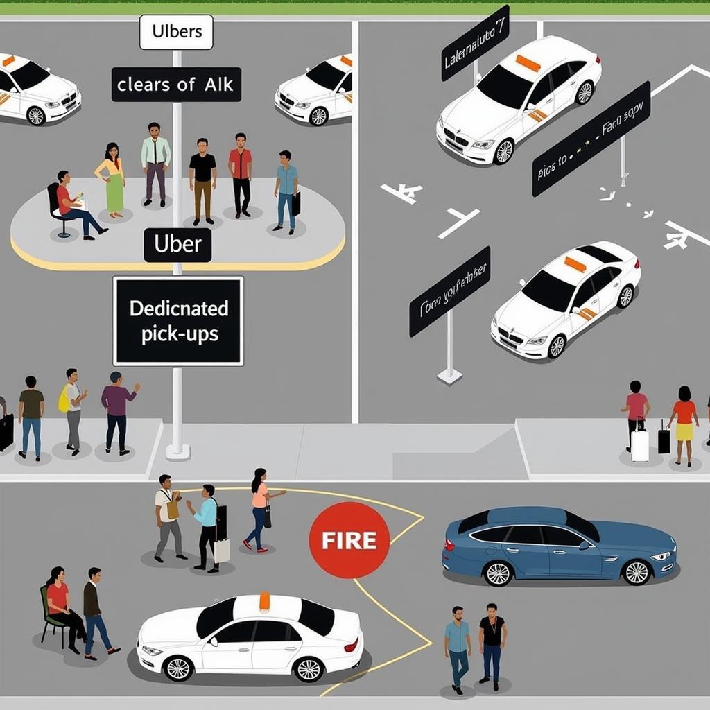 Uber Pickup Zone at Bangalore Airport