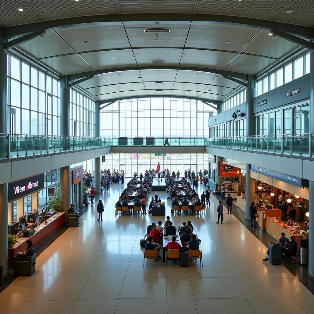 Inside the Vivekananda Airport Terminal