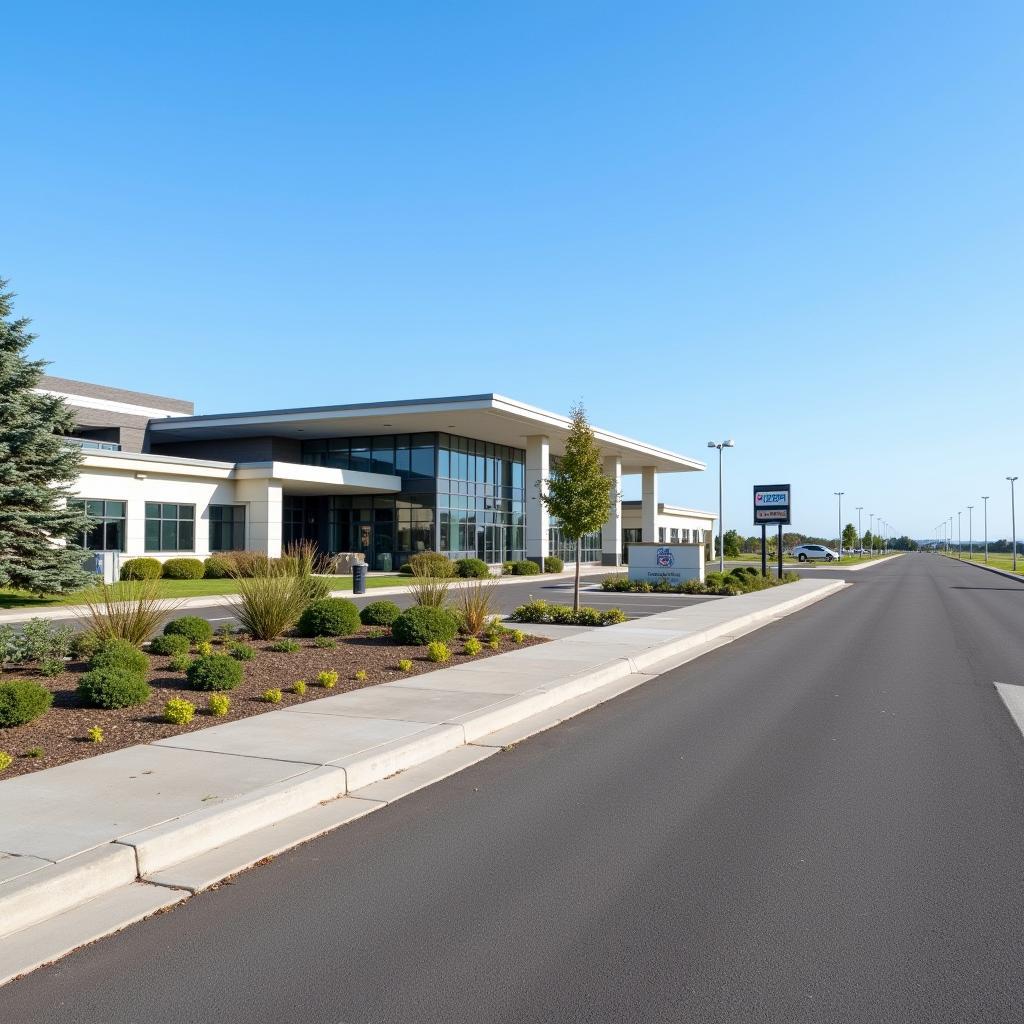 West Knock Airport Terminal Exterior